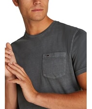 TOMMY HILFIGER TH JEANS Short-sleeved T-shirt with pocket washed black - T-shirt - 3