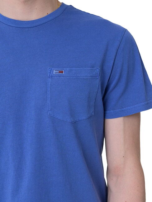 TH JEANS Short-sleeved T-shirt with pocket blue weather - T-shirt