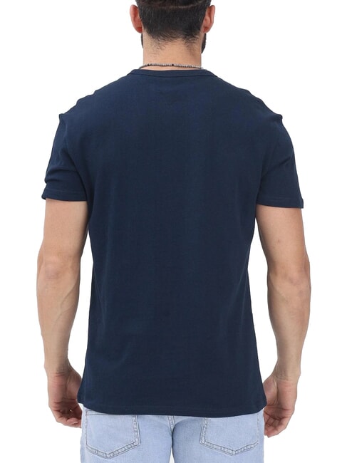 TH JEANS Short-sleeved T-shirt with logo embroidery dark night navy - T-shirt