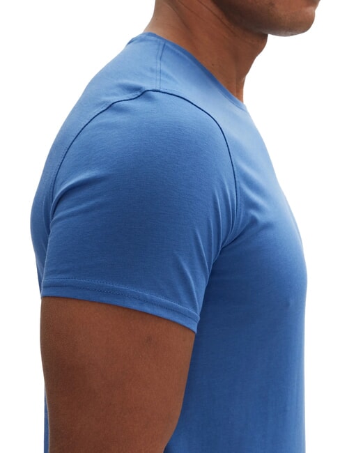 TH JEANS Slim-fit cotton T-shirt blue weather - T-shirt