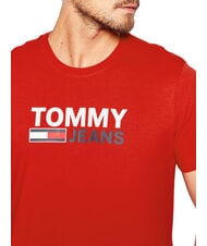 TOMMY HILFIGER TH JEANS Short-sleeved T-shirt with print deep crimson - T-shirt - 3