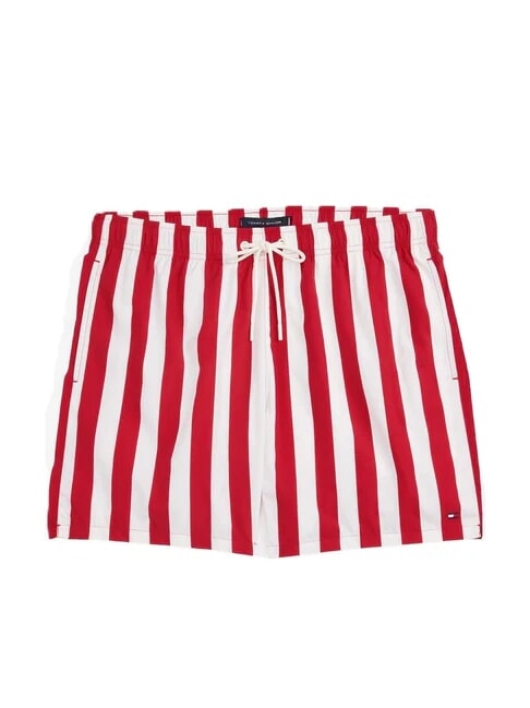 TH Patterned boxer costume bold stripe medium red - Swimwear