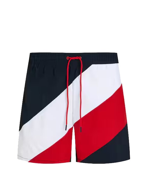 TH Diagonal striped boxer shorts desert sky - Swimwear