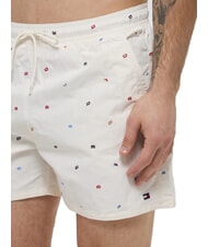 TOMMY HILFIGER TH Micro-patterned shorts costume desert sky/ancient white - Swimwear - 3