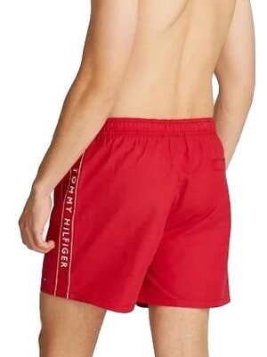 TH Swim boxer with side logo medium red - Swimwear
