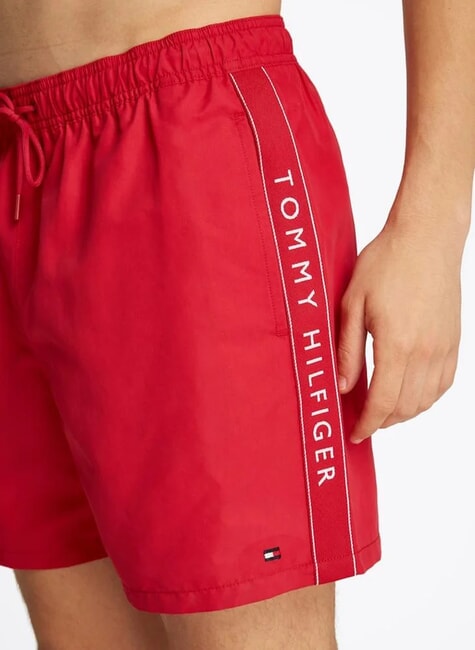 TH Swim boxer with side logo medium red - Swimwear