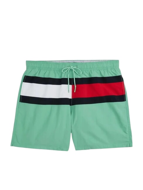 TH Flag Logo Swim Shorts Fort Green - Swimwear