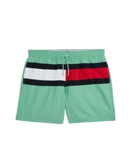 TOMMY HILFIGER TH Flag Logo Swim Shorts Fort Green - Swimwear - 3