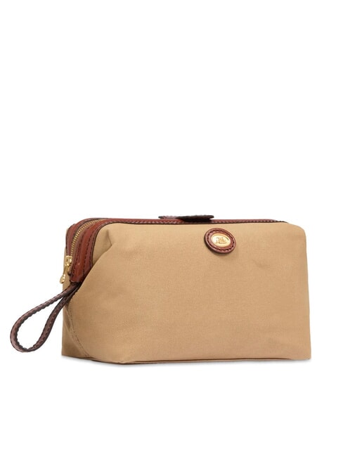 STORY Canvas and leather beauty case natural / brown abb. gold - Beauty Case