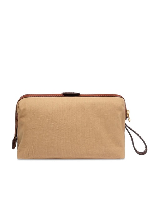 STORY Canvas and leather beauty case natural / brown abb. gold - Beauty Case