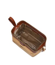 THE BRIDGE STORY Canvas and leather beauty case natural / brown abb. gold - Beauty Case - 4