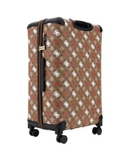 GUESS ELIETTE  Medium trolley milk logo/ginger - Semi-rigid Trolley Cases - 3