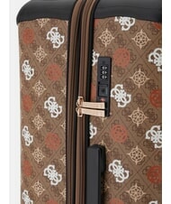 GUESS ELIETTE  Medium trolley milk logo/ginger - Semi-rigid Trolley Cases - 4