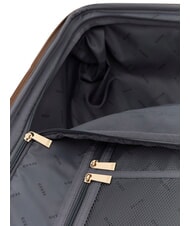 GUESS ELIETTE  Medium trolley milk logo/ginger - Semi-rigid Trolley Cases - 5