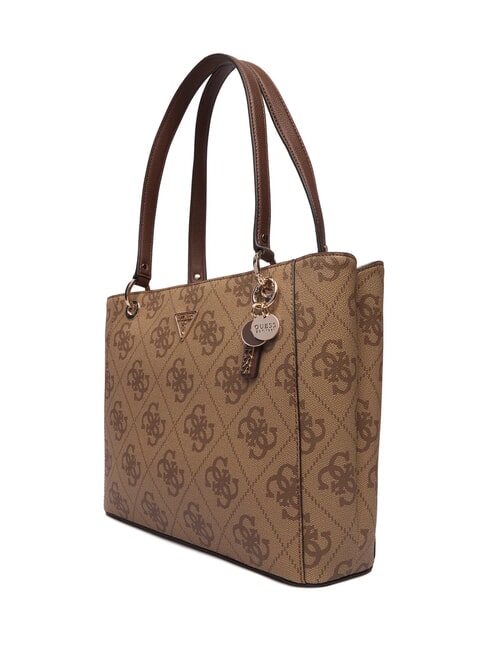 NOELLE 2 4G Logo Print Shoulder Tote Bag latte logo / brown - Women&rsquo;s Bags