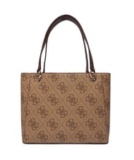 GUESS NOELLE 2 4G Logo Print Shoulder Tote Bag latte logo / brown - Women&rsquo;s Bags - 3