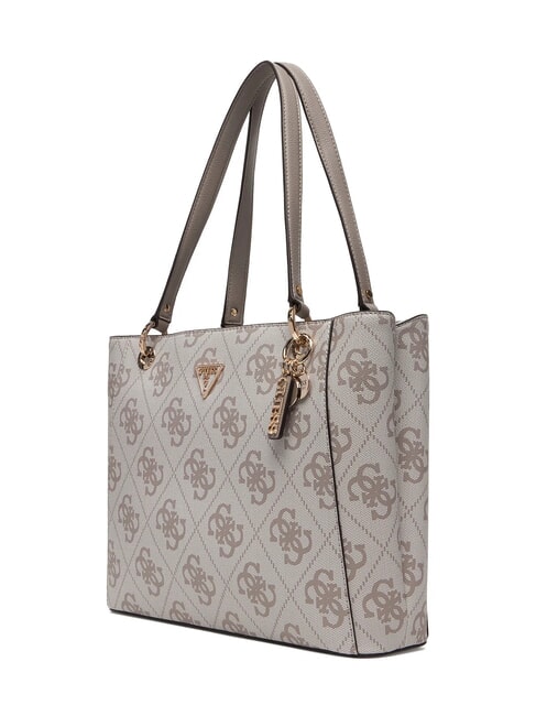 NOELLE 2 4G Logo Print Shoulder Tote Bag dark taupe logo - Women&rsquo;s Bags