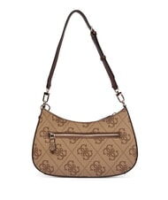 GUESS NOELLE 2 4G logo print shoulder bag latte logo / brown - Women&rsquo;s Bags - 3