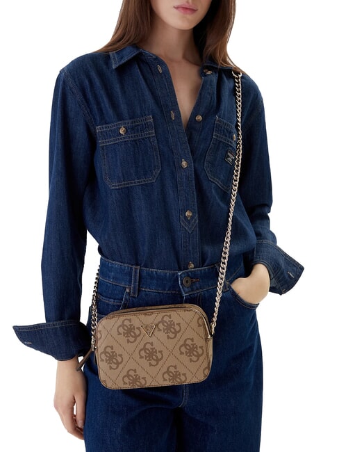 NOELLE 2 Mini Shoulder Camera Bag latte logo / brown - Women&rsquo;s Bags