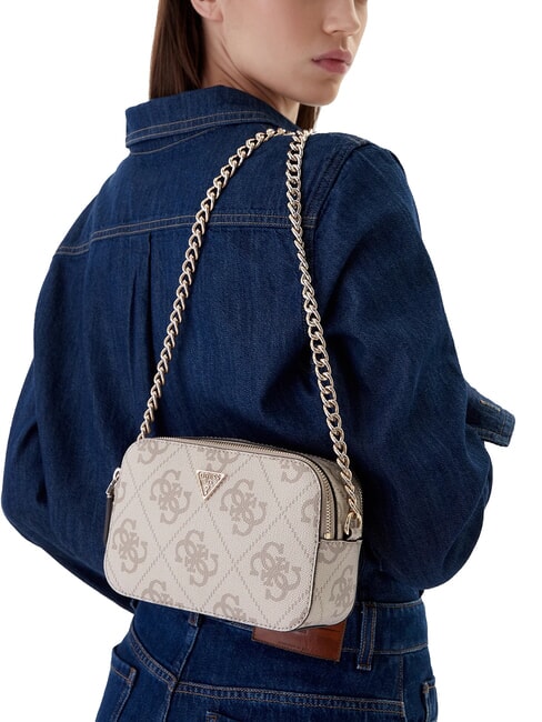 NOELLE 2 Mini Shoulder Camera Bag dark taupe logo - Women&rsquo;s Bags