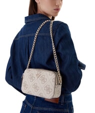 GUESS NOELLE 2 Mini Shoulder Camera Bag dark taupe logo - Women&rsquo;s Bags - 5