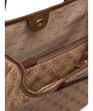 GUESS VICTTORIA 2 Shoulder shopper, with clutch latte logo / brown - Women&rsquo;s Bags - 5