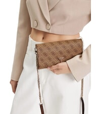 GUESS NOELLE 2 Mini shoulder bag latte logo / brown - Women&rsquo;s Bags - 5