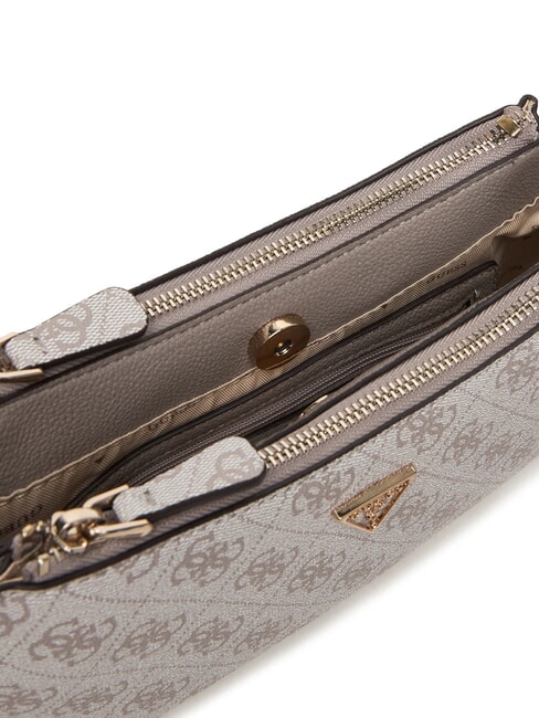 NOELLE 2 Shoulder bag, crossbody bag dark taupe logo - Women&rsquo;s Bags