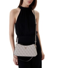 GUESS NOELLE 2 Shoulder bag, crossbody bag dark taupe logo - Women&rsquo;s Bags - 4