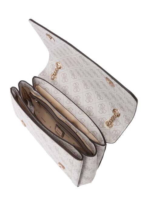 NOELLE 2 Convertible bag with flap dark taupe logo - Women&rsquo;s Bags