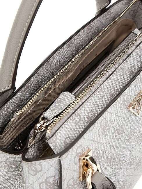 NOELLE 2 Handbag, with shoulder strap dark taupe logo - Women&rsquo;s Bags