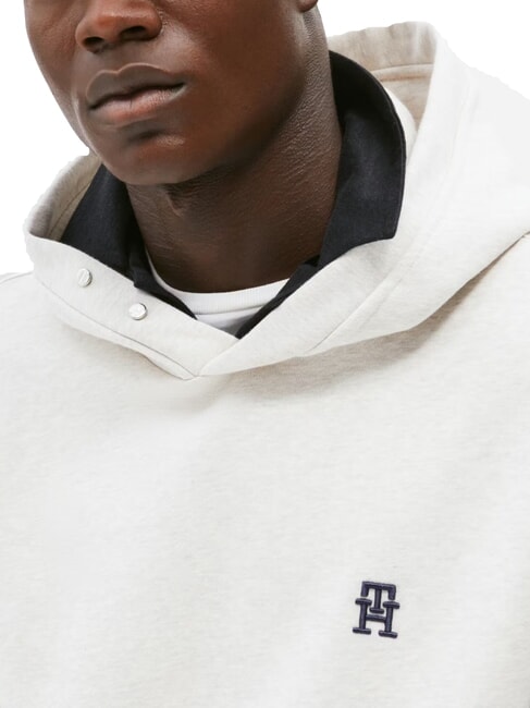 TH Cotton hoodie heathered oatmilk - Sweatshirts