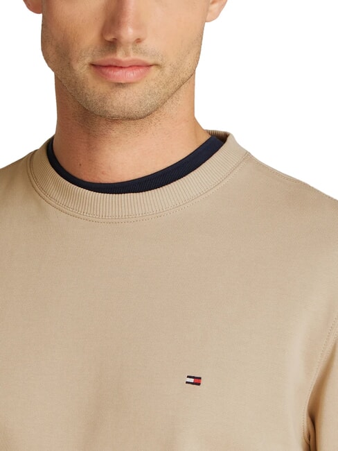 TH Crewneck cotton sweatshirt sandalwood - Sweatshirts