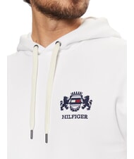 TOMMY HILFIGER TH Hoodie with crest white - Sweatshirts - 3