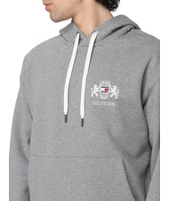 TOMMY HILFIGER TH Hoodie with crest medium gray heather - Sweatshirts - 3