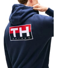 TOMMY HILFIGER TH SAILING Sweatshirt with pocket and hood Yale Navy - Sweatshirts - 2