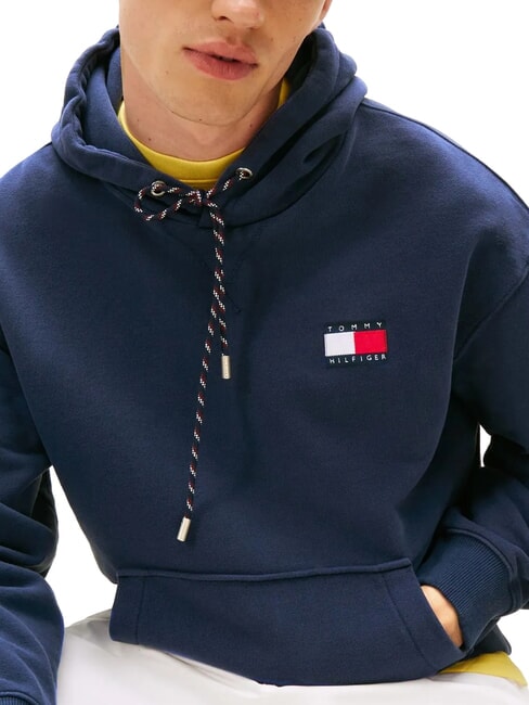 TH SAILING Sweatshirt with pocket and hood Yale Navy - Sweatshirts
