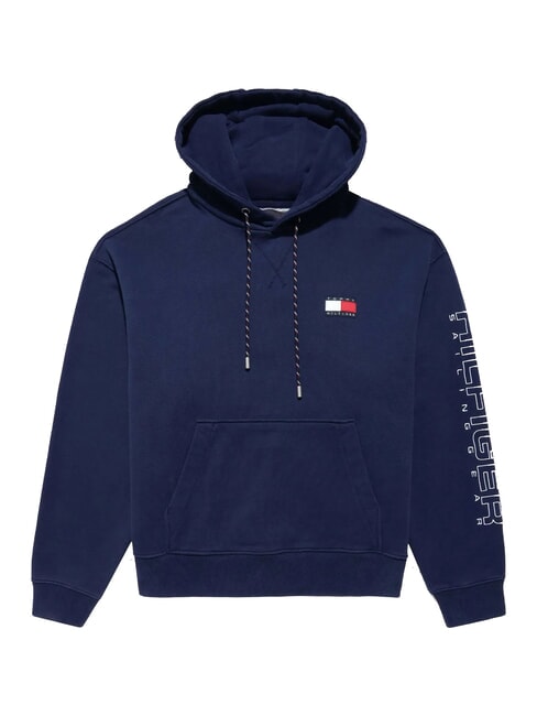 TH SAILING Sweatshirt with pocket and hood Yale Navy - Sweatshirts
