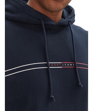 TOMMY HILFIGER TH JEANS Sweatshirt with pocket and hood dark night navy - Sweatshirts - 3