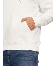 TOMMY HILFIGER TH JEANS Sweatshirt with pocket and hood white - Sweatshirts - 3