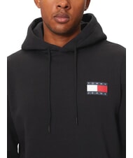 TOMMY HILFIGER TH JEANS Sweatshirt with pocket and hood black - Sweatshirts - 3