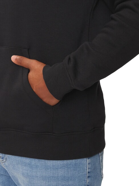 TH JEANS Sweatshirt with pocket and hood black - Sweatshirts