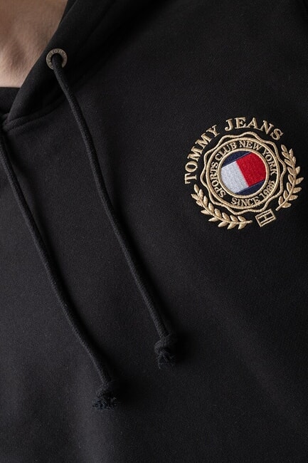 TH JEANS Hoodie with crest black - Sweatshirts