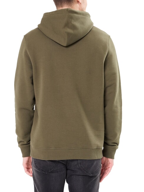 TH JEANS Flag Patch Hoodie fatigue green - Sweatshirts