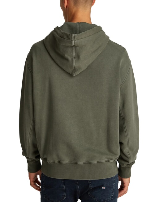 TH JEANS Hoodie with logo embroidery fatigue green - Sweatshirts