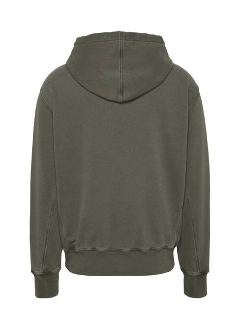 TH JEANS Hoodie with logo embroidery fatigue green - Sweatshirts