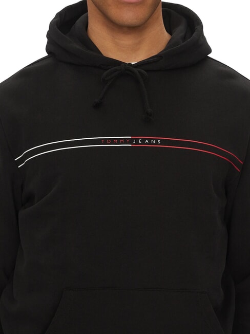 TH JEANS Sweatshirt with pocket and hood black - Sweatshirts