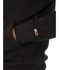 TOMMY HILFIGER TH JEANS Sweatshirt with pocket and hood black - Sweatshirts - 4