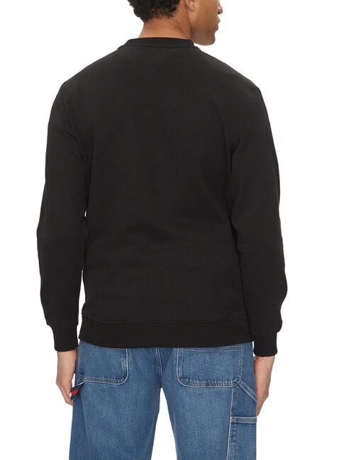 TH JEANS Cotton crewneck sweatshirt black - Sweatshirts