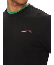 TOMMY HILFIGER TH JEANS Cotton crewneck sweatshirt black - Sweatshirts - 3